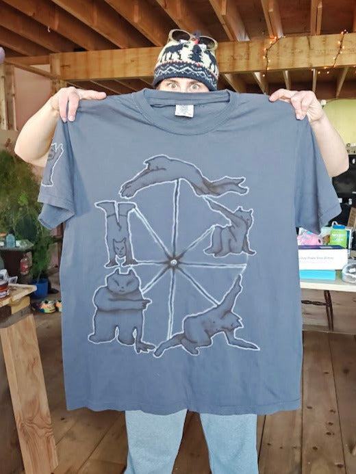 CART WHEEL tee, size XL
