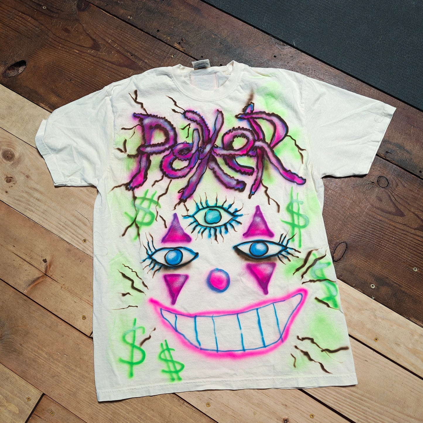 "POKER" tee size LARGE