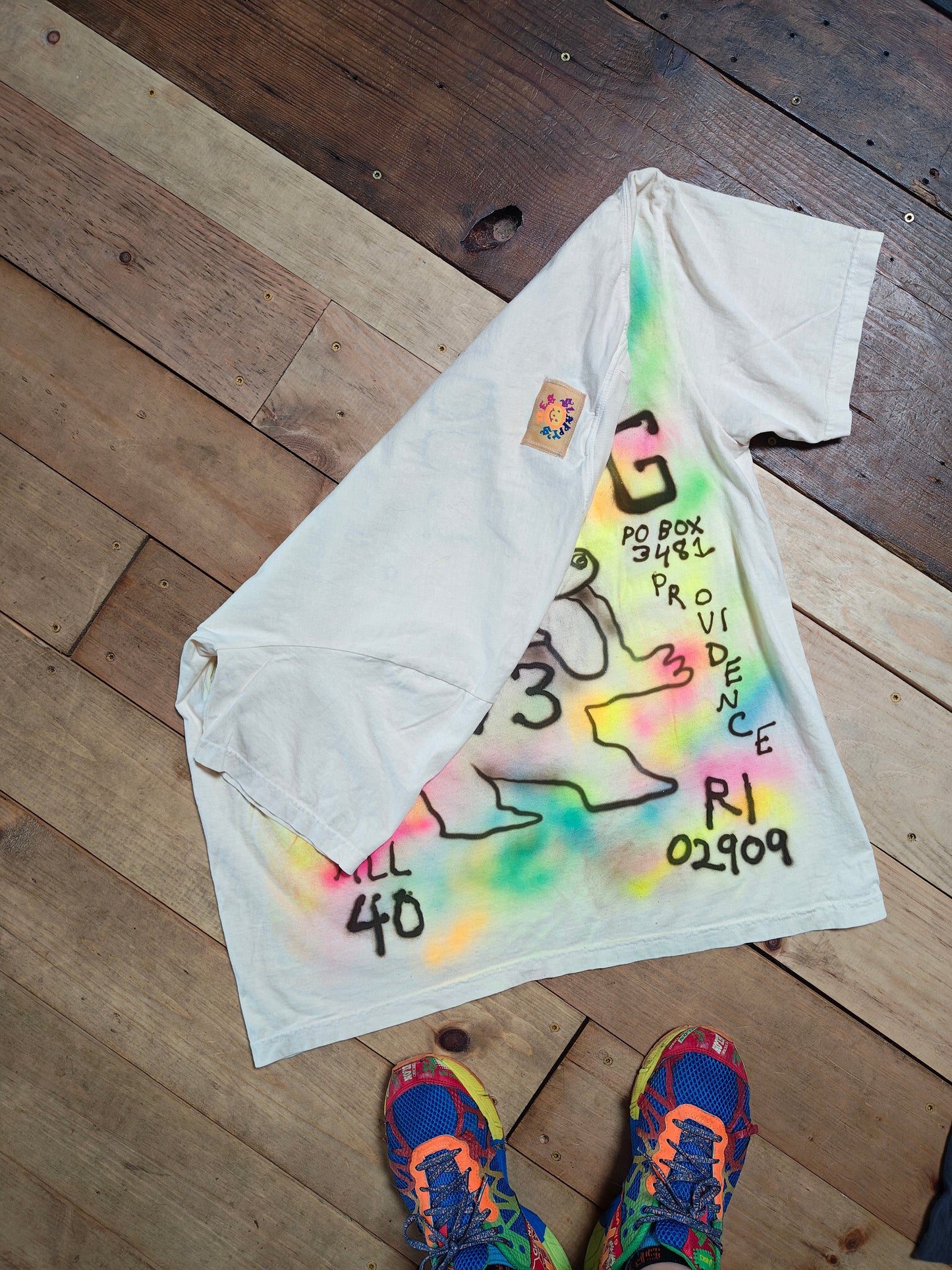 COOL DOG RAINBOW tee XL