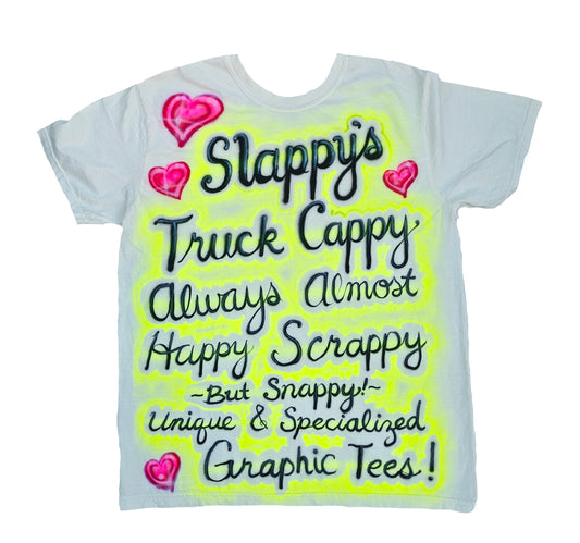 "Slappy’s Fan Tee" size LARGE