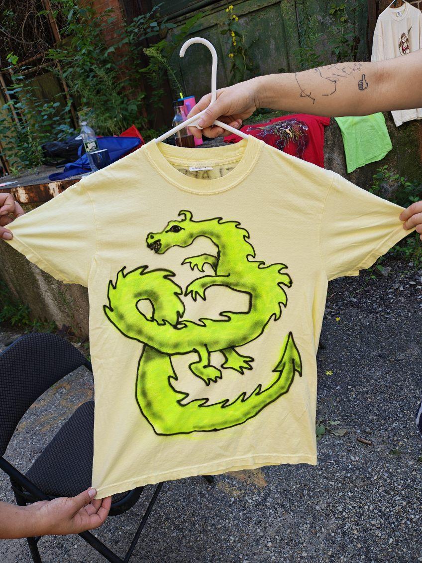 NEON DRAKE size SMALL on ‘banana’ color shirt