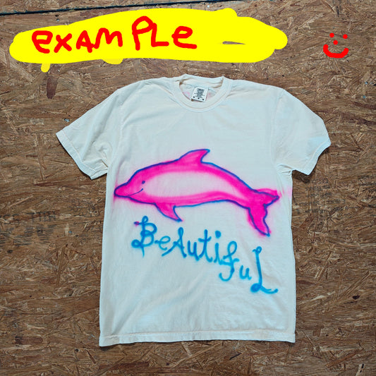 BEAUTIFUL dolphin tee REQUEST UR SIZE