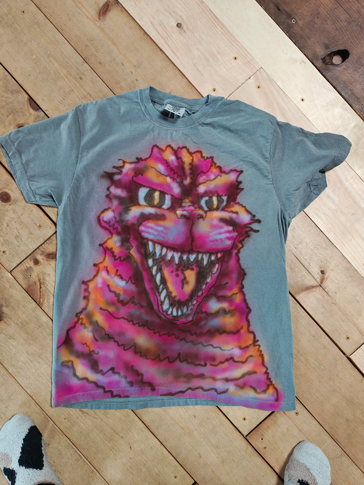 PSYCHO MODE PINK GODZILLA tee size MEDIUM