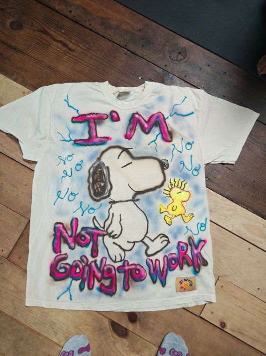 I'M NOT GOING TO WORK size xl