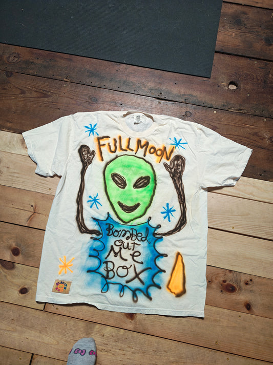 BOOTLEG WHITE LOTUS FULL MOON PARTY TEE size 2XL