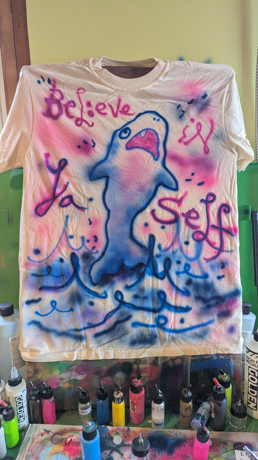 "believe in ya self" size Large