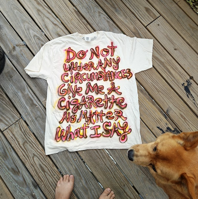 DO NOT GIVE ME A CIGRATTE tee XLARGE