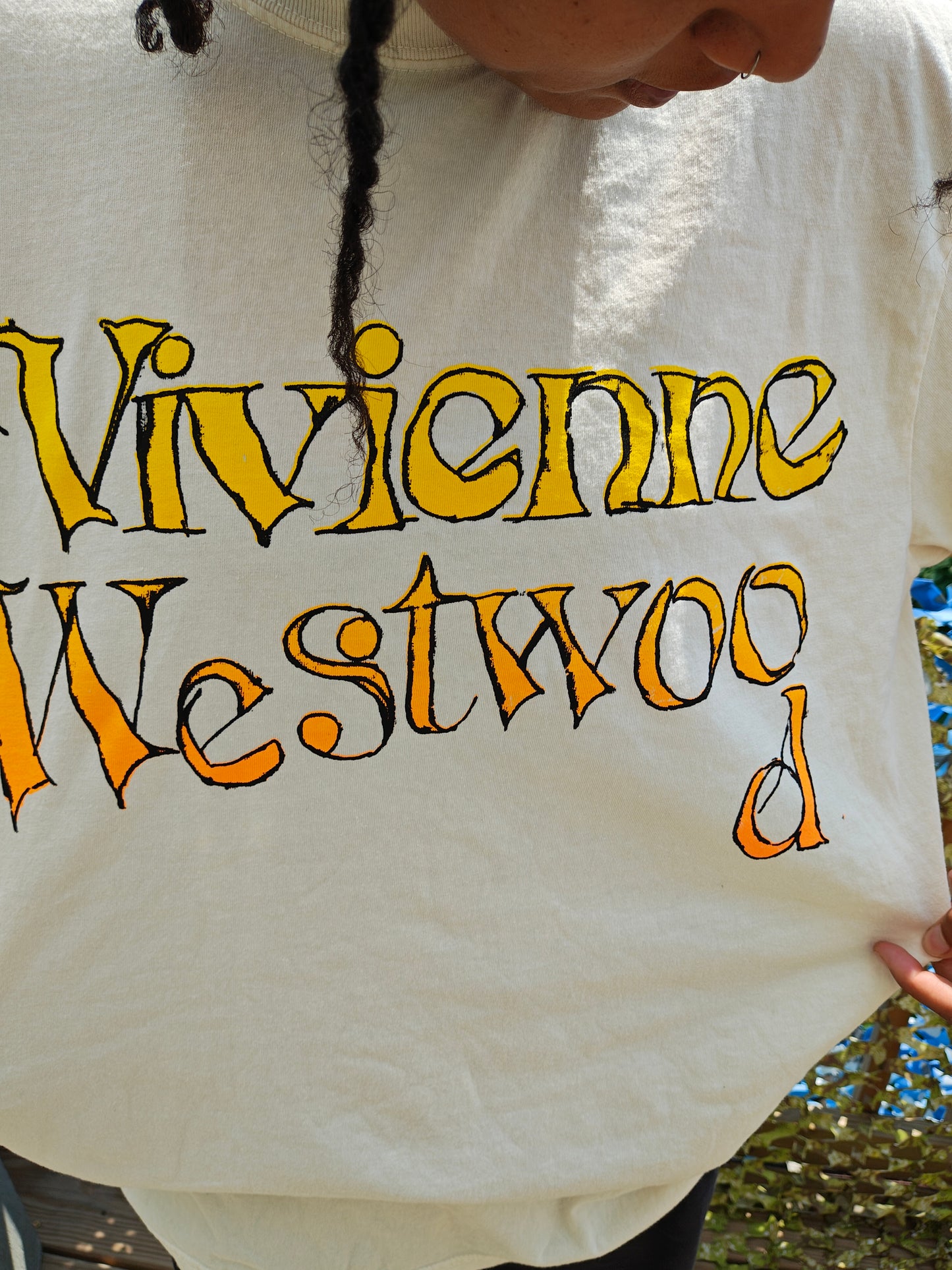 Vivianne Westwoo d bootleg screenprinted tee